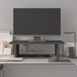 Vidaxx Monitorständer 50x27x15 cm massives Kiefernholz grau