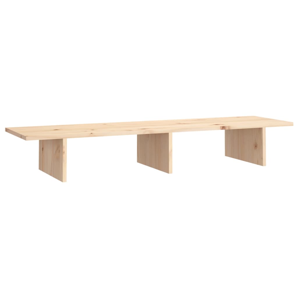 Vidaxxl Monitorständer 100x27x15 cm massives Kiefernholz