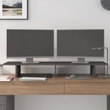 Vidaxx Monitorständer 100x27x15 cm massives Kiefernholz grau