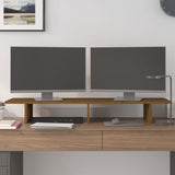Vidaxxl Monitorständer 100x27x15 cm massives Kiefernholz honigbraun