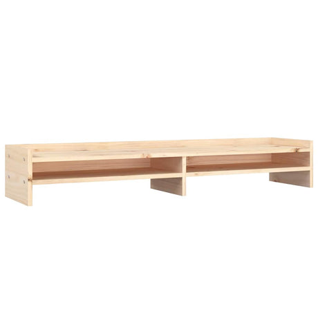Vidaxxl Monitorständer 100x24x16 cm massives Kiefernholz