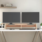 Vidaxxl Monitorständer 100x24x16 cm massives Kiefernholz