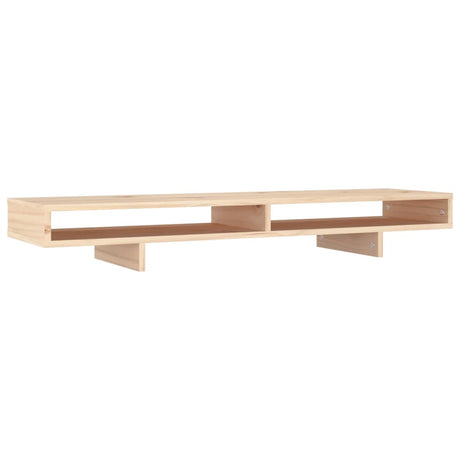 Vidaxxl Monitorständer 100x27x14 cm massives Kiefernholz