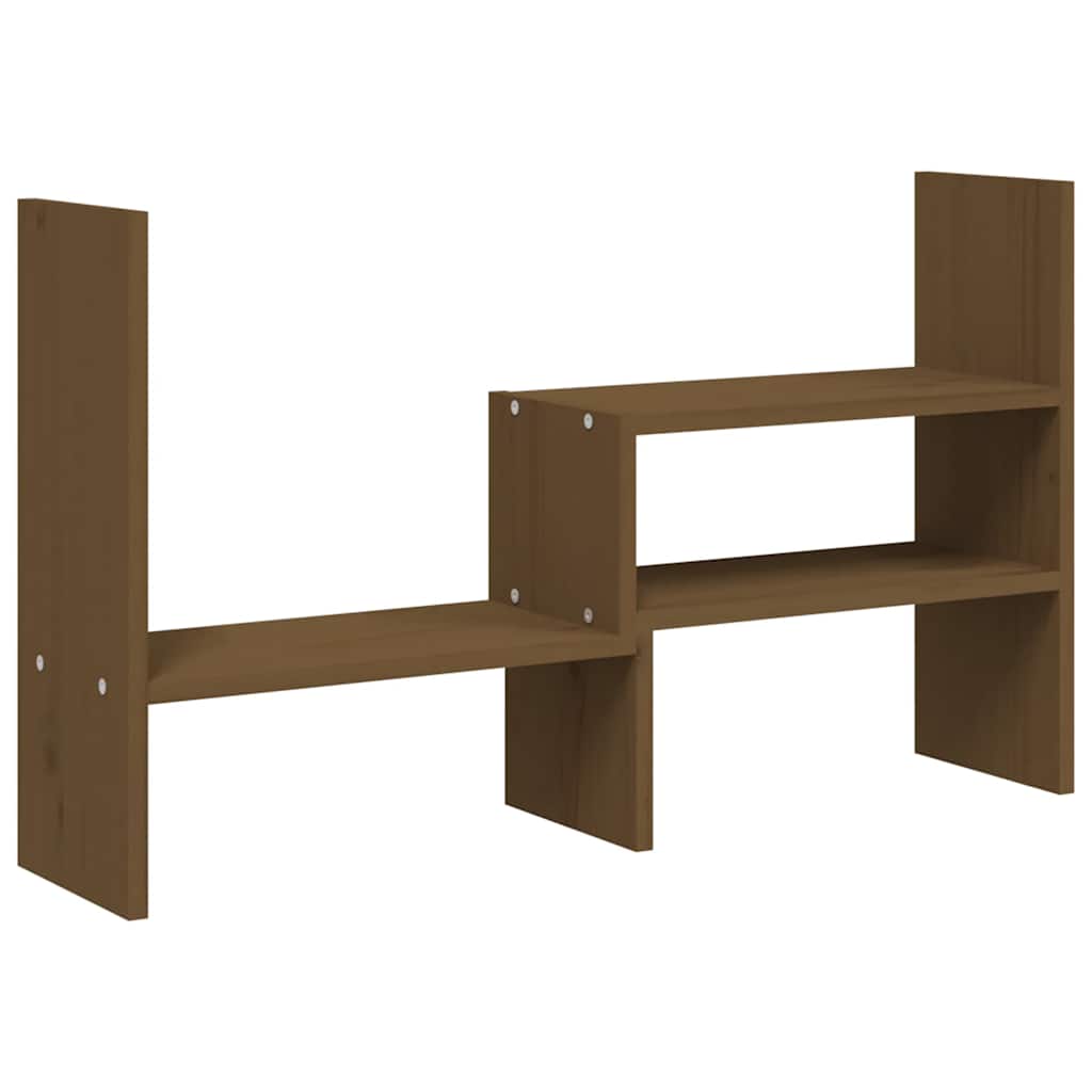 Vidaxxl Monitorständer (39-72)x17x43 cm Kiefernholz honigbraun