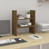 Vidaxxl Monitorständer (39-72)x17x43 cm Kiefernholz honigbraun