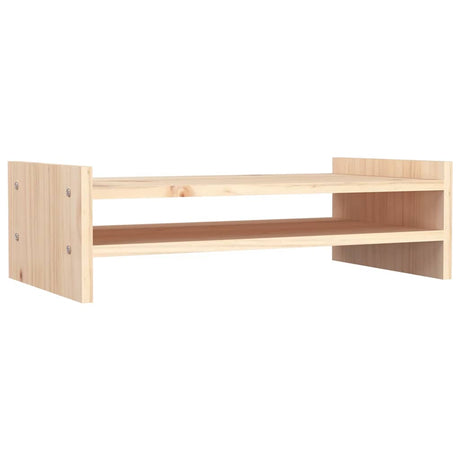 VidaXL Monitorständer 50x27x15 cm massives Kiefernholz