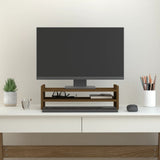 Vidaxxl Monitorständer 50x27x15 cm massives Kiefernholz honigbraun