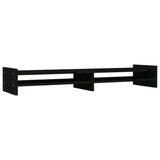VidaXL Monitorständer 100x27x15 cm massives Kiefernholz schwarz