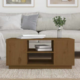 Vidaxl salontafel 90x49x40,5 cm massief grenenhout honingbruin