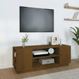 Vidaxl tv-meubel 110x35x40,5 cm massief grenenhout honingbruin