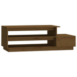 Vidaxl salontafel 120x50x40,5 cm massief grenenhout honingbruin