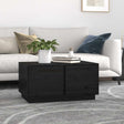 Vidaxl salontafel 80x50x40 cm massief grenenhout zwart