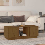 Vidaxl salontafel 110x50x40 cm massief grenenhout honingbruin