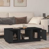 Vidaxl salontafel 110x50x40 cm massief grenenhout zwart