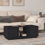 Vidaxl salontafel 110x50x40 cm massief grenenhout zwart