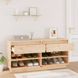 Vidaxx Schuhschrank 110x34x52 cm massives Kiefernholz