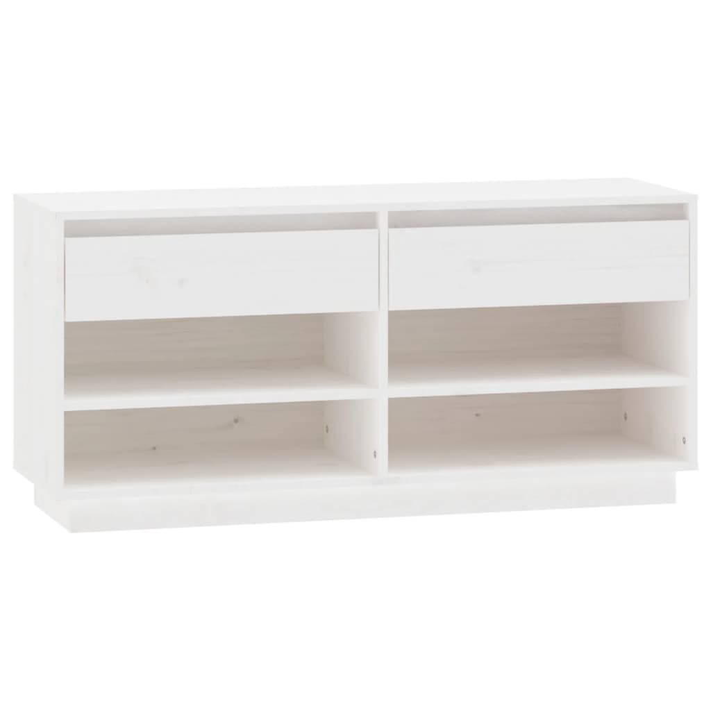 Vidaxx Schuhschrank 110x34x52 cm massives Kiefernholz weiß