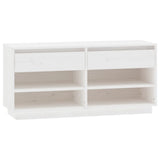 Vidaxx Schuhschrank 110x34x52 cm massives Kiefernholz weiß