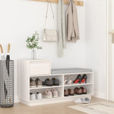 Vidaxx Schuhschrank 110x34x61 cm massives Kiefernholz weiß