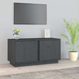 Vidaxl tv-meubel 80x35x40,5 cm massief grenenhout grijs