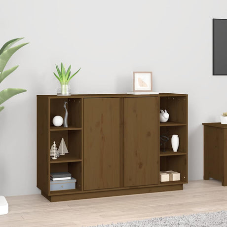 Vidaxl dressoir 120x35x80 cm massief grenenhout honingbruin
