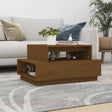 Vidaxl salontafel 80x55x40,5 cm massief grenenhout honingbruin