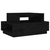 Vidaxl salontafel 80x55x40,5 cm massief grenenhout zwart