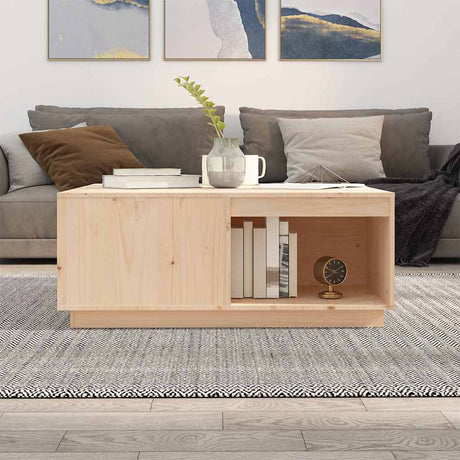 Vidaxl salontafel 100x101x40,5 cm massief grenenhout