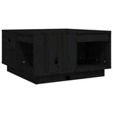 Vidaxl salontafel 60x61x32,5 cm massief grenenhout zwart