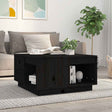 Vidaxl salontafel 60x61x32,5 cm massief grenenhout zwart