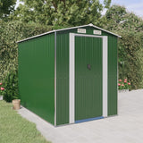 VidaXL Gartenhaus 192x274x223 cm verzinkter Stahl grün