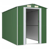 VidaXL Gartenhaus 192x357x223 cm verzinkter Stahl grün