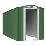 VidaXL Gartenhaus 192x440x223 cm verzinkter Stahl grün