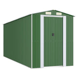 VidaXL Gartenhaus 192x523x223 cm verzinkter Stahl grün