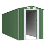 VidaXL Gartenhaus 192x523x223 cm verzinkter Stahl grün