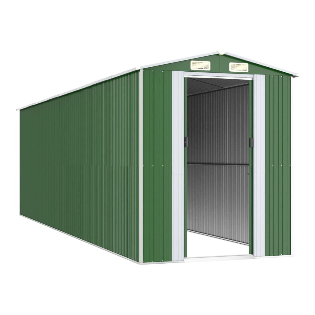 VidaXL Gartenhaus 192x689x223 cm verzinkter Stahl grün