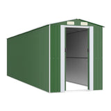 VidaXL Gartenhaus 192x689x223 cm verzinkter Stahl grün