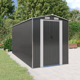 VidaXL Gartenhaus 192x440x223 cm verzinkter Stahl Anthrazit