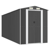 VidaXL Gartenhaus 192x523x223 cm verzinkter Stahl Anthrazit