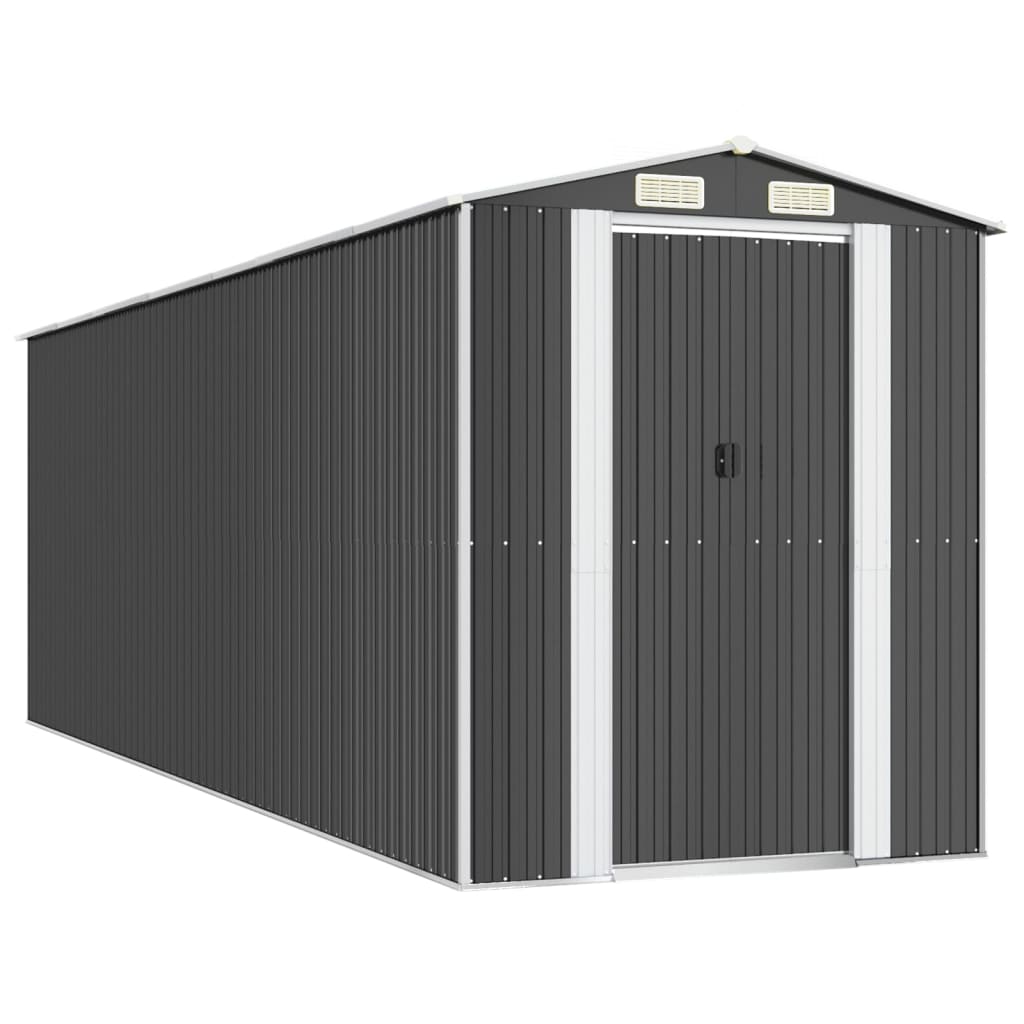 VidaXL Gartenhaus 192x606x223 cm verzinkter Stahl Anthrazit