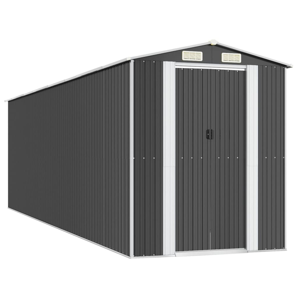 VidaXL Gartenhaus 192x689x223 cm verzinkter Stahl Anthrazit