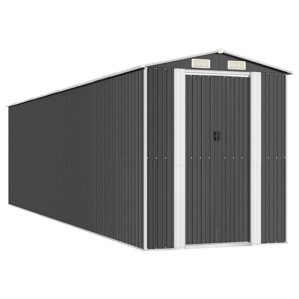 VidaXL Gartenhaus 192x772x223 cm verzinkter Stahl Anthrazit