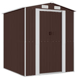 VidaXL Gartenhaus 192x191x223 cm verzinkter Stahl dunkelbraun
