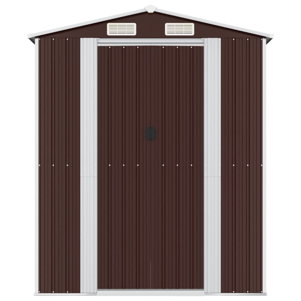 VidaXL Gartenhaus 192x191x223 cm verzinkter Stahl dunkelbraun