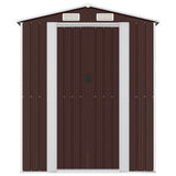 VidaXL Gartenhaus 192x191x223 cm verzinkter Stahl dunkelbraun