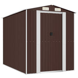 VidaXL Gartenhaus 192x274x223 cm verzinkter Stahl dunkelbraun