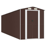VidaXL Gartenhaus 192x689x223 cm verzinkter Stahl dunkelbraun