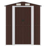 VidaXL Gartenhaus 192x689x223 cm verzinkter Stahl dunkelbraun