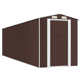 VidaXL Gartenhaus 192x772x223 cm verzinkter Stahl dunkelbraun