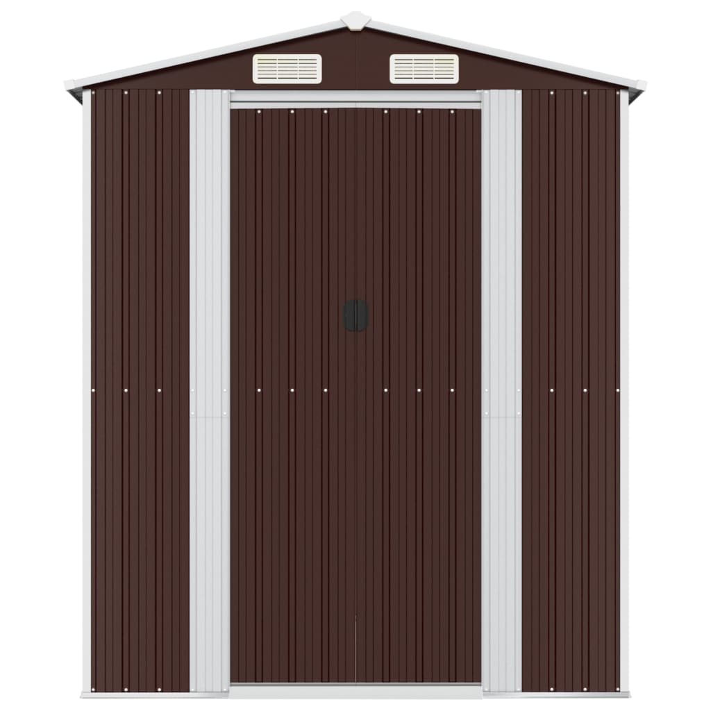 VidaXL Gartenhaus 192x772x223 cm verzinkter Stahl dunkelbraun